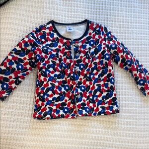 Petit Bateau Kids Floral Jacket - Red, Blue, White